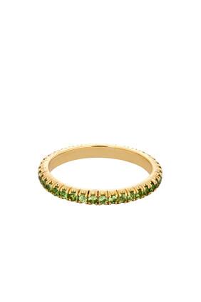 Green Garnet Eternity Ring